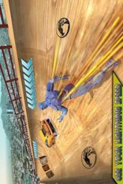 Light Hero Vs Super Cars Vertical Stunts游戏截图2