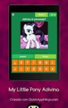 My Little Pony - Adivina el personajes游戏截图3