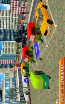 Tuk Tuk Auto Rickshaw Parking Games游戏截图3