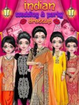 Indian Wedding & Party Dressup Fashion游戏截图1