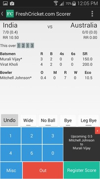 Yorker.me Cricket Scorer游戏截图1