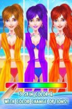 New Year Beach Party Fashion Doll Salon游戏截图4