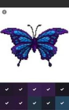 Butterfly Color By Number, Butterfly coloring book游戏截图1