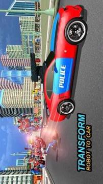 Muscle Robot Car Transformation Flying Robot Games游戏截图4