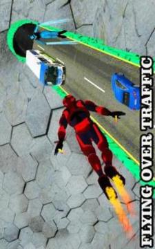 Superhero Flying Robot Simulation游戏截图2
