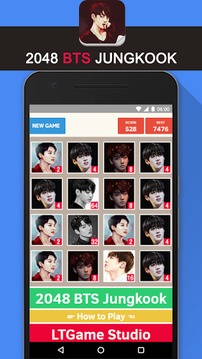 2048 BTS Jungkook KPop Game游戏截图4