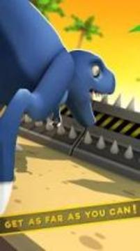 Jurassic Dino: Blue Raptor Trainer Race Game游戏截图3