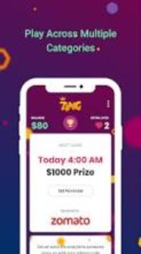 Zing Live Trivia Quiz Game Show to win Cash Money游戏截图3