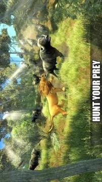 The Lion Simulator 3D: Forest Life of Lion Games游戏截图5