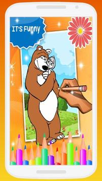 Masha And The Bear Coloring Book游戏截图1