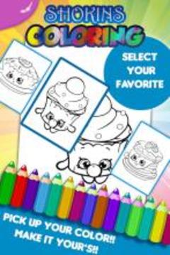 Coloring Game for Shopkin游戏截图1