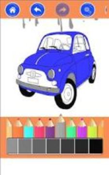 Italian Cars Coloring Book For Kids游戏截图2