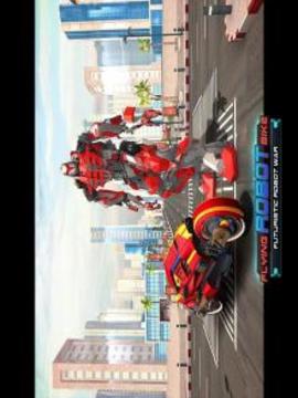 Flying Robot Bike : Futuristic Robot War游戏截图2