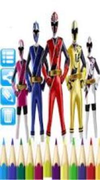 coloring power rangers游戏截图1