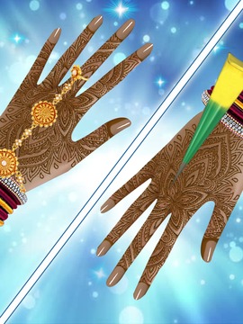 Indian Bride Makeover Salon And HandArt游戏截图4