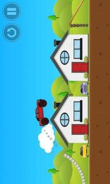 Red Monster Truck FREE游戏截图2