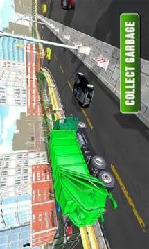 City Garbage Truck 2018: Road Cleaner Sweeper Game游戏截图1