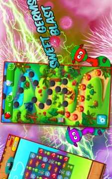 Sweet Germ Crush: Match 3 Game游戏截图1