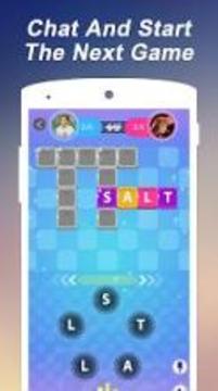 Word Connect - Duogather:Play Games & Chat游戏截图1