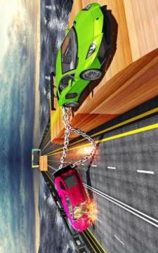 Impossible Chained Car Stunt Driving游戏截图1