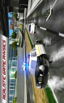Police Car 3D : City Crime Chase Driving Simulator游戏截图2