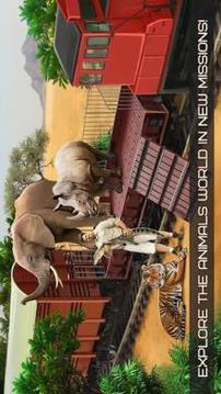 Zoo Train Driving: Animal Transport游戏截图4