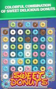 Sweet Donuts Crush Match 3游戏截图2