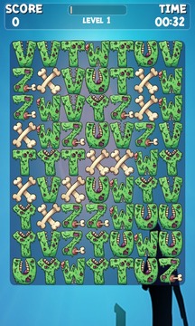 ZOMBIE ALPHABET MATCH 3 GAMES游戏截图2