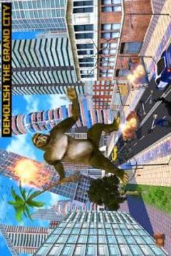 Big Foot Gorilla Giant City Smasher Rampage Game游戏截图2