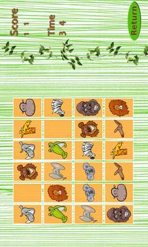 Wild Animals Memory Free游戏截图2