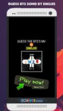Guess BTS Song by Emojis Kpop Quiz Game游戏截图1