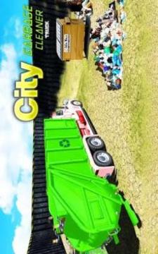 City Garbage Cleaner Truck Sim: Urban Trash Truck游戏截图1