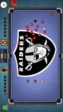 Billiards Raiders Oakland Theme游戏截图1