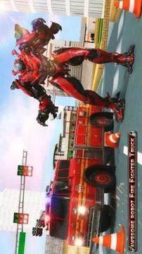 Truck Robot Fire Fighter Real War Simulator *游戏截图3