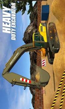 重型挖掘机起重机：建设城市卡车3D游戏截图2