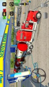 Oil Tanker Long Trailer Truck Simulator-Road Train游戏截图2