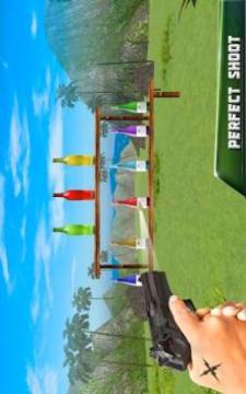 Xtreme Gun Bottle Shooter: Pro 3D Free Game游戏截图1