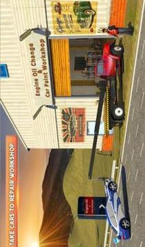 Gas Station & Car Service Mechanic Tow Truck Games游戏截图3