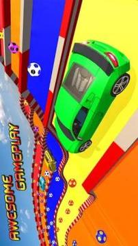 Superheroes Water Slide Colors Car Racing游戏截图1