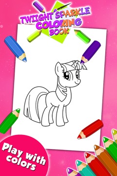 Twilight Sparkle Coloring Game游戏截图4