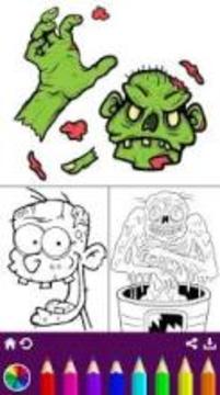 Zombie World - Pixie Coloring Book游戏截图1