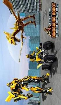 Futuristic Robot Quad Bike Dinosaur Survival Game游戏截图5