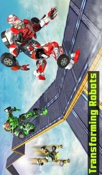 Impossible Race Car Driving Stunts Transform Robot游戏截图4