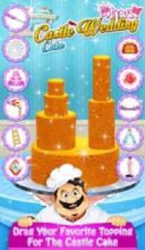 Fairy Princess Castle Wedding Cake: Bake, Decorate游戏截图2