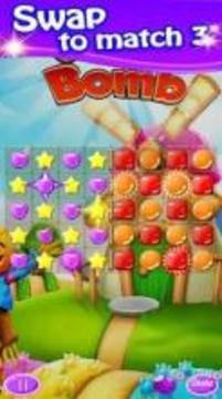 Sweet kandy Bomb Match 3 game游戏截图1