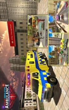 Ambulance Driving Simulator 2018 - Rescue Games游戏截图2
