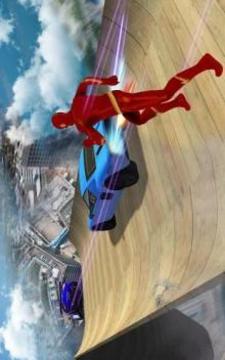 Speed Hero Airborne Mega Ramp in Vegas City游戏截图5