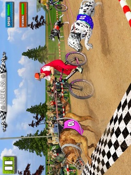 Dog Bikejoring: Bicycle Rider & K9 Dog Racing Game游戏截图3