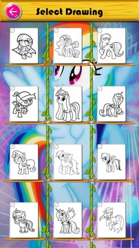 my pony coloring little rainbow fans游戏截图4