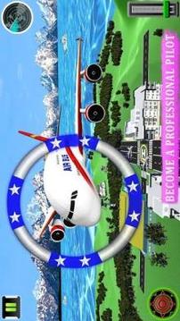 Flying Airplane Pilot Flight 3d Simulator游戏截图5